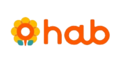 Hab: Japanese Gov-backed startup revolutionizing family transportation with seamless shuttle management solutions. Brand Logo